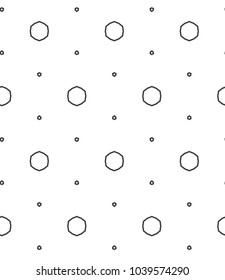 Seamless vector pattern in geometric ornamental style