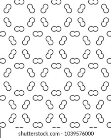 Seamless vector pattern in geometric ornamental style