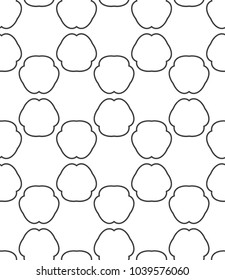 Seamless vector pattern in geometric ornamental style