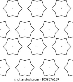 Seamless vector pattern in geometric ornamental style
