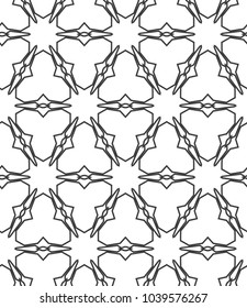 Seamless vector pattern in geometric ornamental style