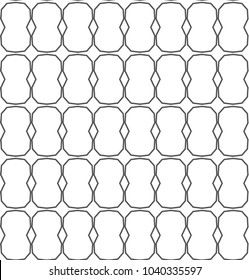 Seamless vector pattern in geometric ornamental style