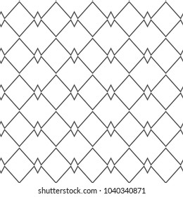 Seamless vector pattern in geometric ornamental style