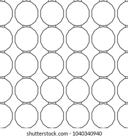 Seamless vector pattern in geometric ornamental style