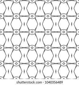 Seamless vector pattern in geometric ornamental style