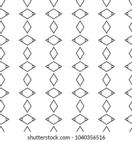 Seamless vector pattern in geometric ornamental style