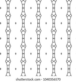 Seamless vector pattern in geometric ornamental style