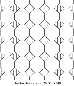 Seamless vector pattern in geometric ornamental style