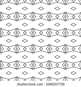 Seamless vector pattern in geometric ornamental style