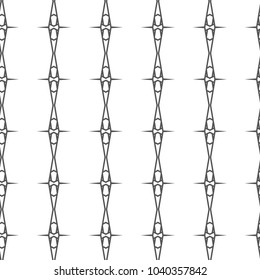 Seamless vector pattern in geometric ornamental style