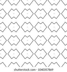 Seamless vector pattern in geometric ornamental style