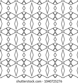 Seamless vector pattern in geometric ornamental style