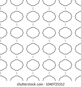 Seamless vector pattern in geometric ornamental style