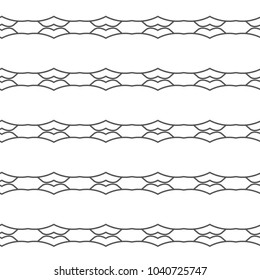 Seamless vector pattern in geometric ornamental style