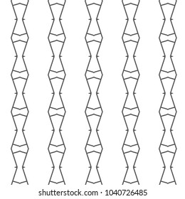 Seamless vector pattern in geometric ornamental style