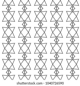 Seamless vector pattern in geometric ornamental style