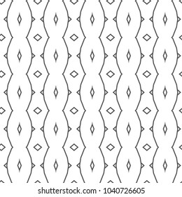 Seamless vector pattern in geometric ornamental style