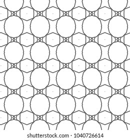 Seamless vector pattern in geometric ornamental style