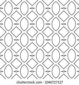 Seamless vector pattern in geometric ornamental style