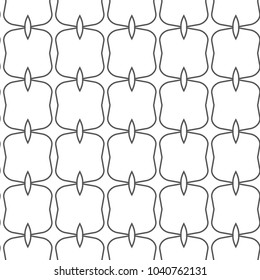 Seamless vector pattern in geometric ornamental style