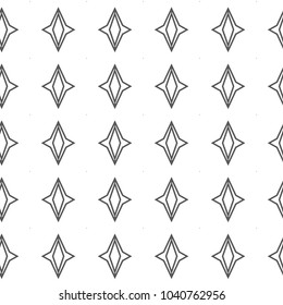 Seamless vector pattern in geometric ornamental style