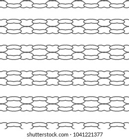 Seamless vector pattern in geometric ornamental style
