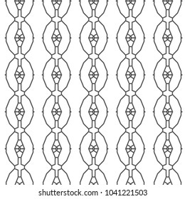Seamless vector pattern in geometric ornamental style