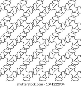 Seamless vector pattern in geometric ornamental style