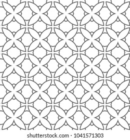 Seamless vector pattern in geometric ornamental style