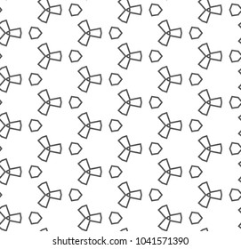 Seamless vector pattern in geometric ornamental style