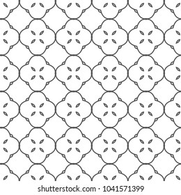Seamless vector pattern in geometric ornamental style