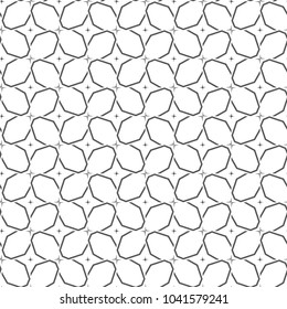 Seamless vector pattern in geometric ornamental style