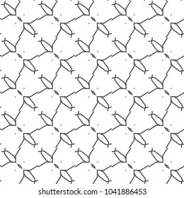 Seamless vector pattern in geometric ornamental style