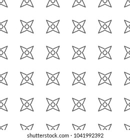 Seamless vector pattern in geometric ornamental style