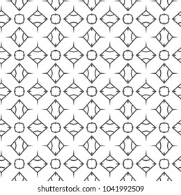 Seamless vector pattern in geometric ornamental style