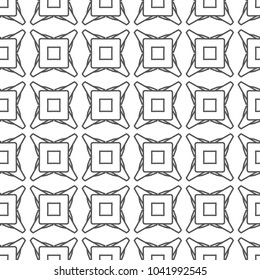 Seamless vector pattern in geometric ornamental style