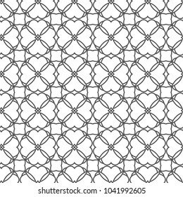 Seamless vector pattern in geometric ornamental style