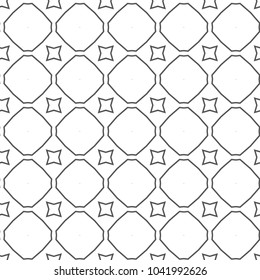 Seamless vector pattern in geometric ornamental style