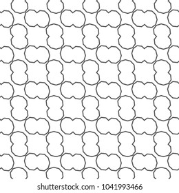 Seamless vector pattern in geometric ornamental style
