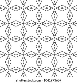 Seamless vector pattern in geometric ornamental style