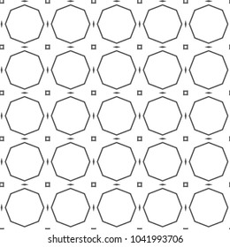 Seamless vector pattern in geometric ornamental style