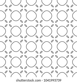Seamless vector pattern in geometric ornamental style