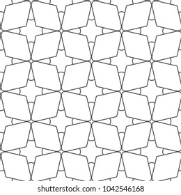 Seamless vector pattern in geometric ornamental style