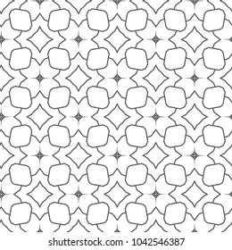 Seamless vector pattern in geometric ornamental style