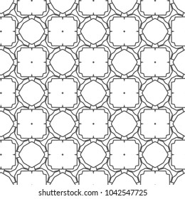 Seamless vector pattern in geometric ornamental style