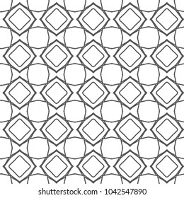 Seamless vector pattern in geometric ornamental style
