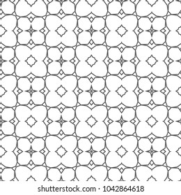 Seamless vector pattern in geometric ornamental style