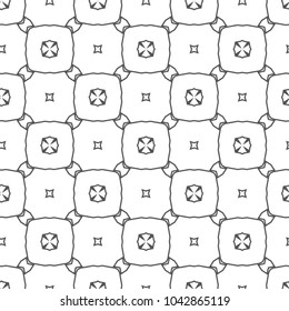 Seamless vector pattern in geometric ornamental style