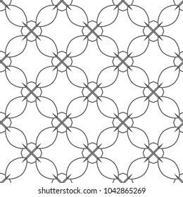 Seamless vector pattern in geometric ornamental style