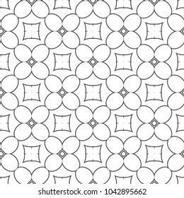 Seamless vector pattern in geometric ornamental style